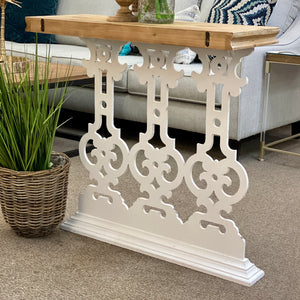 SM Distressed Scroll Console