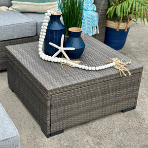 4PC Grey Wicker Seating Set