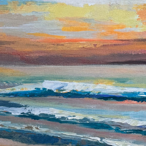 Sunset At The Beach Art