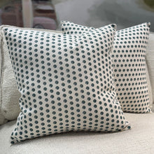 Load image into Gallery viewer, Teal Dotted Pillow
