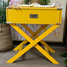 Load image into Gallery viewer, Yellow X Base Side Table
