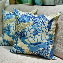 Load image into Gallery viewer, Blue Chinoiserie Pillow
