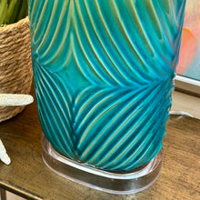 Load image into Gallery viewer, Jamie Young Teal Lamp
