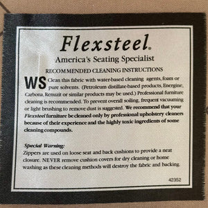 Flexsteel Teal/Taupe Trellis Glider