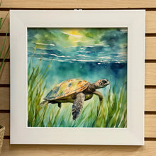 Load image into Gallery viewer, Blue/Green Sea Turtle II
