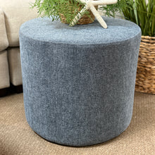 Load image into Gallery viewer, Blue Ottoman
