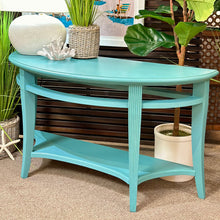Load image into Gallery viewer, Turquoise Demilune Table
