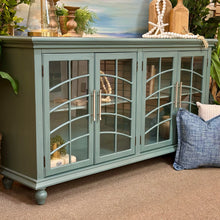 Load image into Gallery viewer, Imperfect 4DR Teal Sideboard
