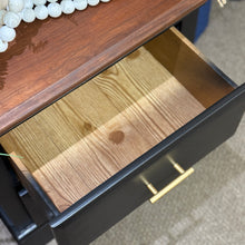 Load image into Gallery viewer, Black/Brown Nightstand
