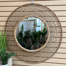 Load image into Gallery viewer, Rattan Round Mirror

