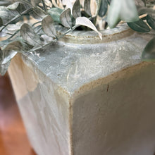 Load image into Gallery viewer, Blue/Grey Vase W/Leaves

