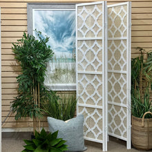 Load image into Gallery viewer, 4-Panel White Geometric Screen
