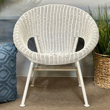 Load image into Gallery viewer, White Wicker Chair

