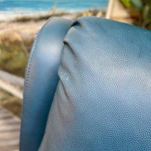 Load image into Gallery viewer, Teal Leather-Like Recliner
