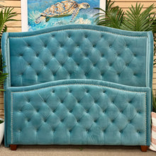 Load image into Gallery viewer, Aqua Queen Tufted Bed
