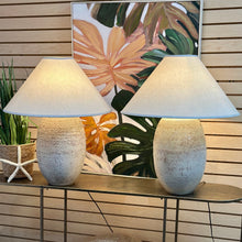 Load image into Gallery viewer, Grey Textured Ceramic Lamp
