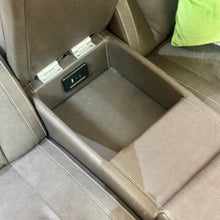 Load image into Gallery viewer, Havertys Grey Leat. Recl. Loveseat
