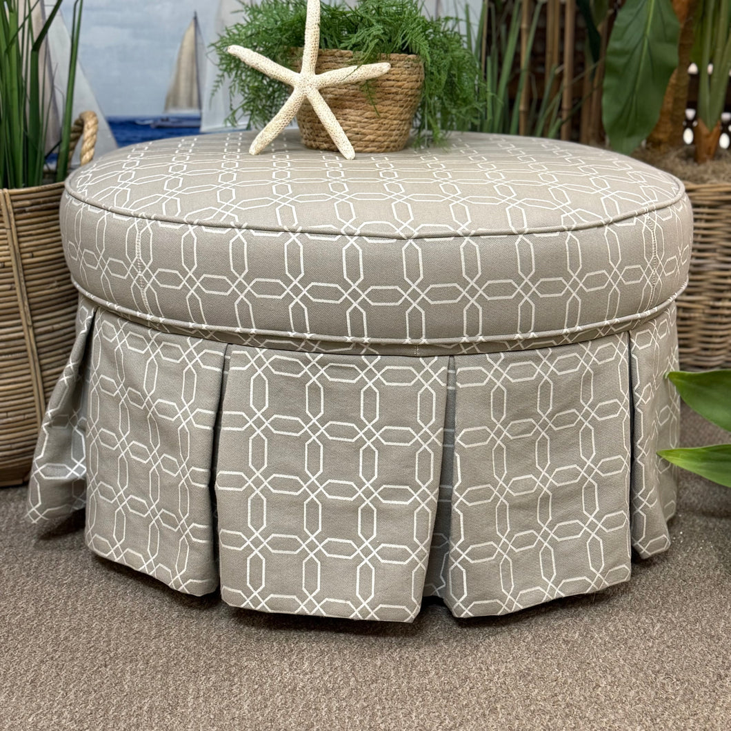 Bassett Custom Round Ottoman