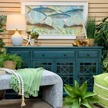 Load image into Gallery viewer, 60&quot; Teal Cabinet
