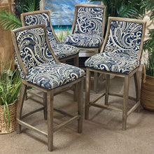 Load image into Gallery viewer, Navy/Ivory Counter Stool

