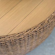 Load image into Gallery viewer, Round Resin Wicker Coffee Table
