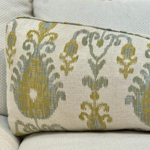 Yellow Gray Ikat Lumbar