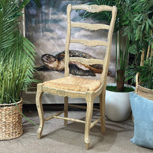 Load image into Gallery viewer, Taupe/Green Crackle Dining Chair
