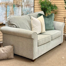 Load image into Gallery viewer, Grey Rolled Arm Loveseat
