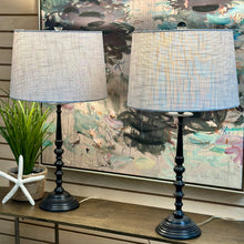 Load image into Gallery viewer, Blk Candlestick Lamp
