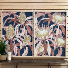 Load image into Gallery viewer, Navy/Beige Floral Print I
