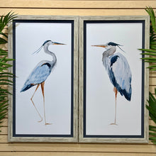 Load image into Gallery viewer, Watercolor Heron Left Art
