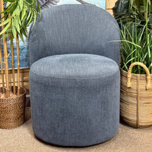 Load image into Gallery viewer, Denim Rolling Dining Chair
