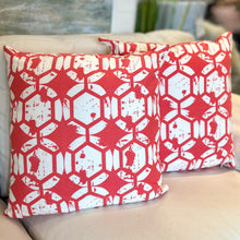 Load image into Gallery viewer, Pink Pattern Pillow
