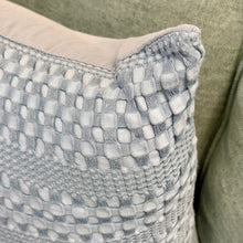 Load image into Gallery viewer, Light Blue Textured Pillow
