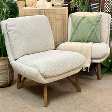 Load image into Gallery viewer, Modern Oatmeal Slipper Chair
