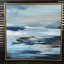 Load image into Gallery viewer, Hand Painted Blue Abstract Art

