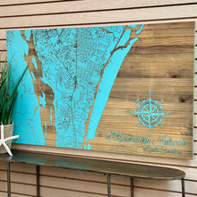Load image into Gallery viewer, Wilmington Map On Wood
