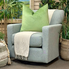 Load image into Gallery viewer, Sage Pinstripe Swivel Glider
