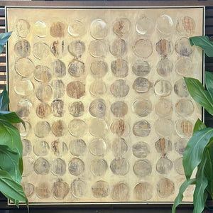 Framed Neutral Textured Abstract