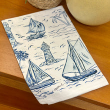 Load image into Gallery viewer, Sailboat Toile Towel
