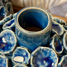 Load image into Gallery viewer, Short Blue Bloom Vase
