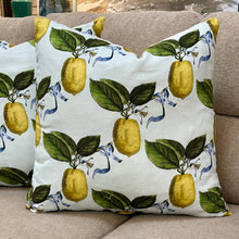 Load image into Gallery viewer, Schumacher 'La Citron' Linen Pillow
