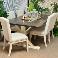 Load image into Gallery viewer, Two Tone Trestle Dining Table
