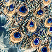 Load image into Gallery viewer, Teal Peacock II Giclee Art
