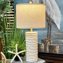 Load image into Gallery viewer, Ivory Textured Ceramic Lamp
