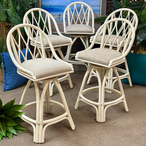 Rattan Swivel Counter Stool