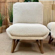 Load image into Gallery viewer, Modern Oatmeal Slipper Chair
