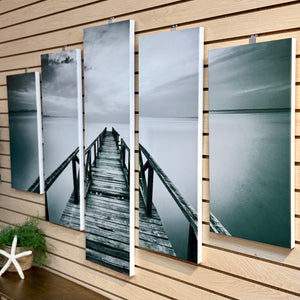 5-Panel Pier Art on Wood