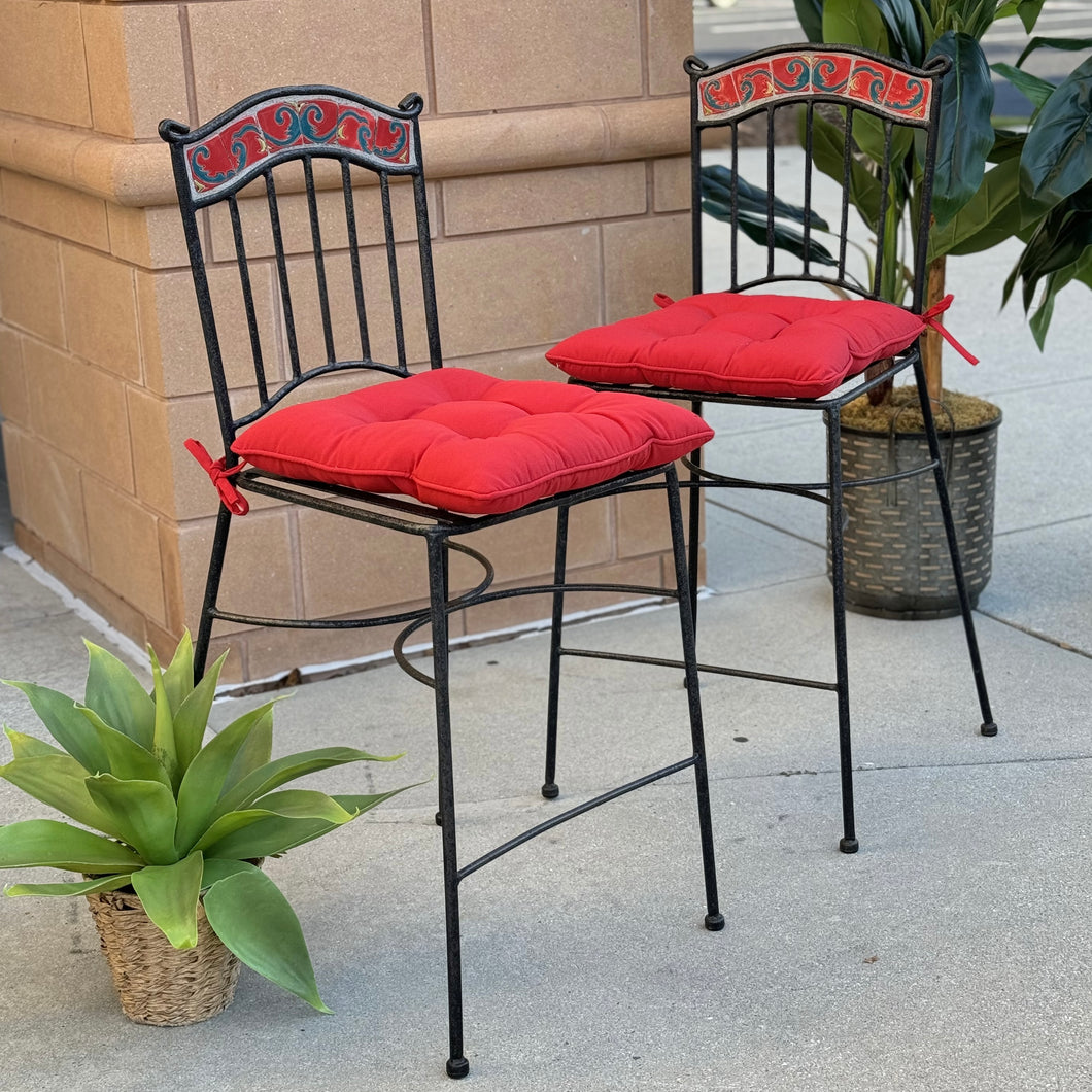 Set/2 Outdoor Metal Barstools