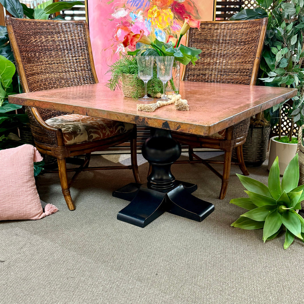 Copper Dining Table by Palettes by Winesburg